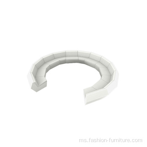 Luar Fiberglass FAZ Bahagian Sofa In White